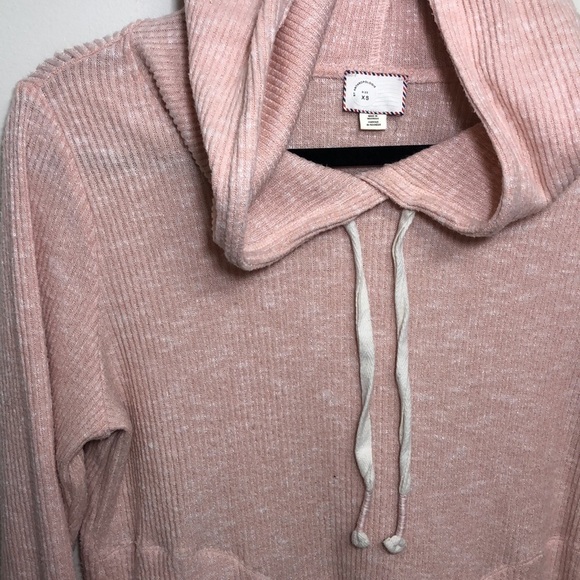 Anthropologie‎ Postmark Rosalie Pink Knit Hoodie XS - Picture 4 of 6